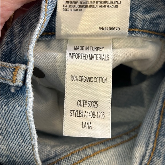 Agolde Lana High Waist Straight Denim in Curio - Picture 4 of 9